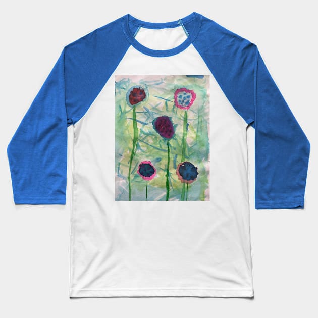 Flowers spring garden lover Baseball T-Shirt by larissasem